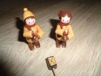 2 Laternenkinder -Junge und Mädchen-Erzgebirge