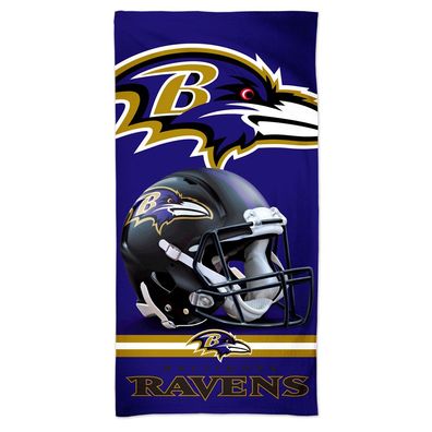 NFL Handtuch Baltimore Ravens Spectra Beach Towel Strandtuch 150x75cm
