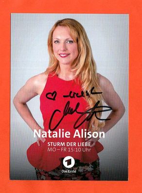Natalie Alison ( Sturm der Liebe ) - persönlich signiert
