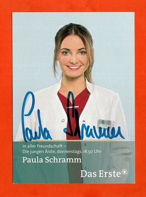 Paula Schramm ( bek. aus Die jungen Ärzte ) - persönlich signiert