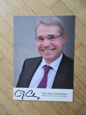 MdB FDP Carl-Julius Cronenberg - handsigniertes Autogramm!!!