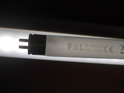 FSL T5 8w840/ CW ROHS 130108B 28 29 30 cm lang cool-white Lampe Röhre Tube 1301088