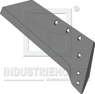 Wechselspitzenschar - 18“ - rechts 34.0194-H4 zu Pflugkörper Typ H4 (Kuhn)