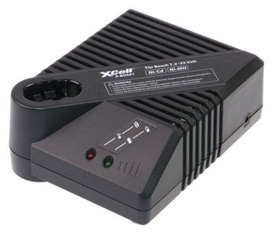 XCell - Ersatzladegerät für Bosch 7,2 Volt - 24 Volt Ni-CD / Ni-MH Akkus