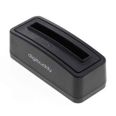 digibuddy - Akkuladestation kompatibel zu Samsung BJ100CBE - schwarz