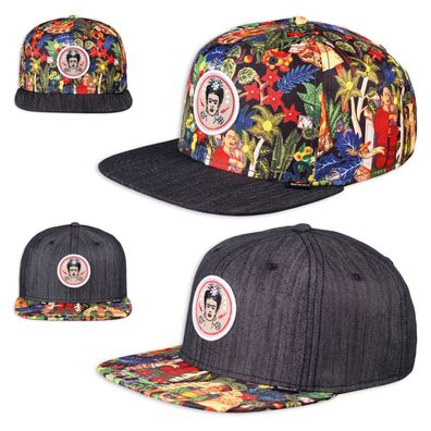 DJINNS Frida Linen Snapback Cap - Hat Kappe Mütze Baseballcap Caps Cappy