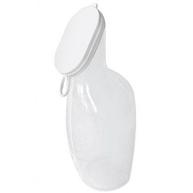 Urinflasche PVC mit Deckel, 1 Liter Fassungsvermögen, autoklavierbar, weiblich