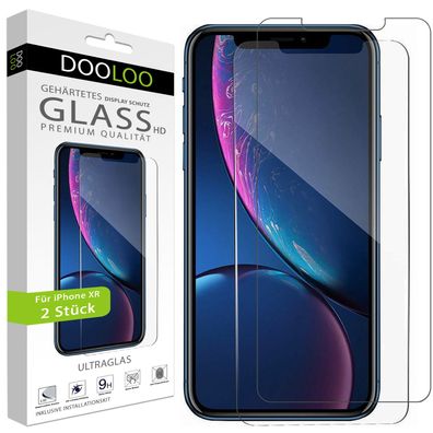 2x iPhone XR Panzerglas Schutzfolie Glasfolie Panzerfolie Display Schutz Folie