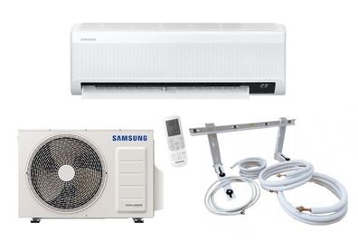 Split Klimaanlage Samsung WIND-FREE Avant 2,5kW AR09TXEAAWKN/ EU + Montageset 10Meter