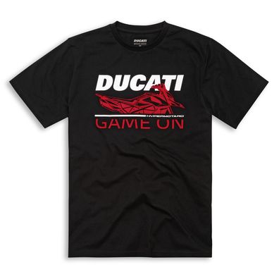 Original Ducati Game On Hypermotard T-SHIRT Shirt schwarz NEU
