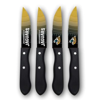 NFL Jacksonville Jaguars Steakmesser 4-teilig Set Football Messer Set Barbecue