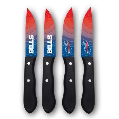 NFL Buffalo Bills Steakmesser 4-teilig Set Football Messer Set Barbecue