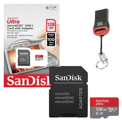 128GB Sandisk Speicherkarten Für Xiaomi Redmi Note 8 Micro SD SDXC Kartenleser
