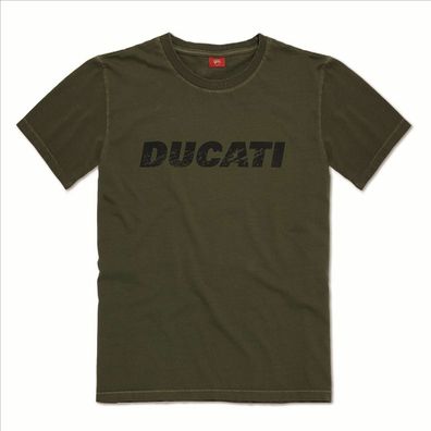 DUCATI T-Shirt Vintage grün oliv Logo Shirt NEU original Gr. XS
