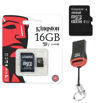 Speicherkarte Für Gigaset GS190 Kingston MicroSD Karte 16GB Kartenleser