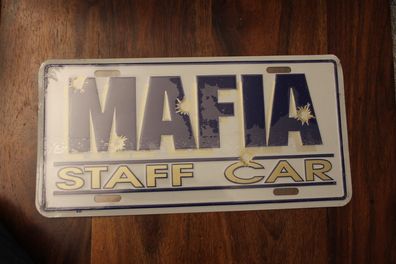 U.S. Nummernschild; Blechschild, MAFIA - Staff Car; Nachbildung