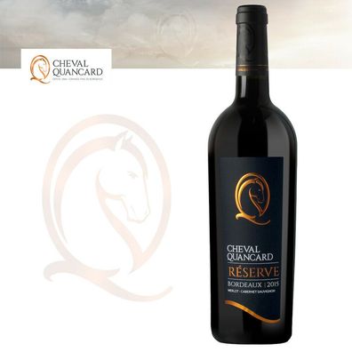 Wein Bordeaux Cheval Quancard Reserve Rouge (€19,87/ L.) Inhalt 750 ml 1 Flasche