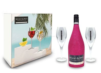 Scavi & Ray Bling Bling Hot Pink Glitzer Giftbox Geschenkset - Scavi & Ray Pros