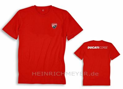 Ducati Corse Basic T-Shirt Shirt rot NEU