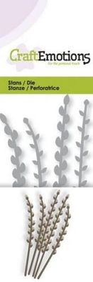 CraftEmotions Die - 3D Zweige Weidenkätzchen