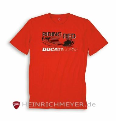 Ducati T-Shirt Graphic Riding Red rot NEU 2013