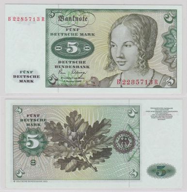 T144675 Banknote 5 DM Deutsche Mark Ro. 285a Schein 2. Januar 1980 KN B 2285713 R
