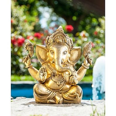 Ganesha aus Messing 4,2 kg 23 cm Elefantengott Hinduismus Buddhismus Buddhafigur