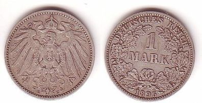 1 Mark Silber Münze Deutschland Kaiserreich 1896 E (109510)