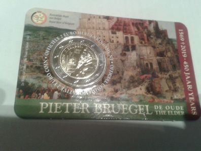 2 euro 2019 Belgien coincard Peter Bruegel