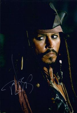 Original Autogramm Jack Sparrow JOHNNY DEPP Fluch der Karibik (COA)