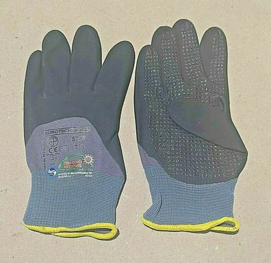 PU Handschuhe mit Noppen schwarz Arbeit´s Montage Industrie Feinmechanik Gr 9
