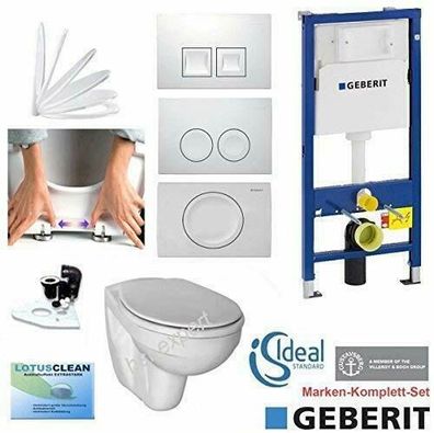 Geberit Set Duofix Vorwandelement UP 100 + Ideal Standard WC mit LotusClean Besc