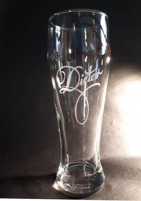 Weizenbierglas mit Namensgravur 0,69L