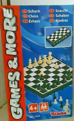Simba Spiel, Schach Magnetspiel für die Reise, ca. 13,5 X13,5 cm