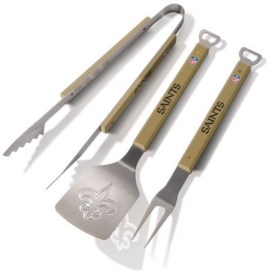 NFL New Orleans Saints Grillbesteck 3teilig Set Spirit Barbecue BBQ Grillzange