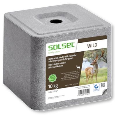 SOLSEL Wildleckstein 10 kg Mineral für Hochwild Niederwild Rotwild Rehwild