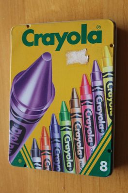 Crayola; 8 Wachsmalstifte; Wachsmalkreiden im Blechetui