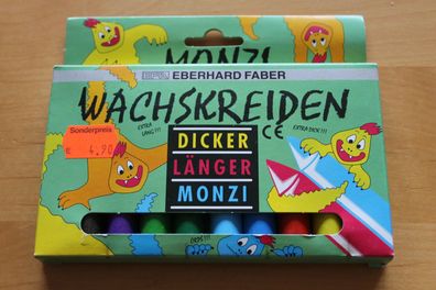 Eberhard Faber; 10 Wachsmalstifte, Wachsmalkreiden; extra dick