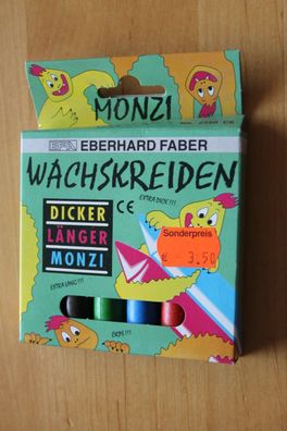Eberhard Faber; 6 Wachsmalstifte, Wachsmalkreiden; extra dick