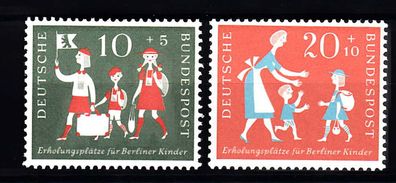 1957 Bund Berliner Kinder MiNr. 250-51, postfrisch
