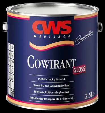 CWS Wertlack Cowirant glänzend 2,5 Liter farblos