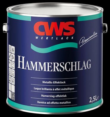 CWS Wertlack Hammerschlag-Lack 0,75 Liter