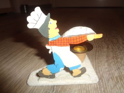 Kerzenhalter -Flachfigur Stollenbäcker -Volkskunst Erzgebirge