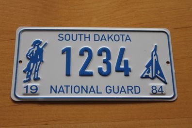 U.S. Nummernschild; Blechschild, Miniatur-Nummernschild: South Dakota