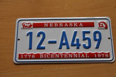 U.S. Nummernschild; Blechschild, Miniatur-Nummernschild: Nebraska