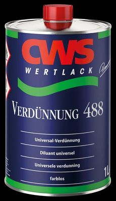 CWS Wertlack Verdünnung 488 3 Liter farblos