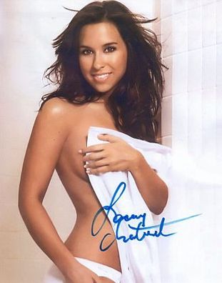 NACKT Original Autogramm LACEY Chabert auf Großfoto (COA)