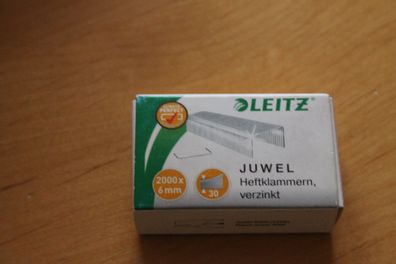 Heftklammern Leitz Juwel, 6mm; 1000 Stück