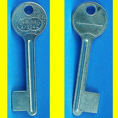 Schlüsselrohling Börkey 4/204 L für Automaten, Möbel, Schliessfächer