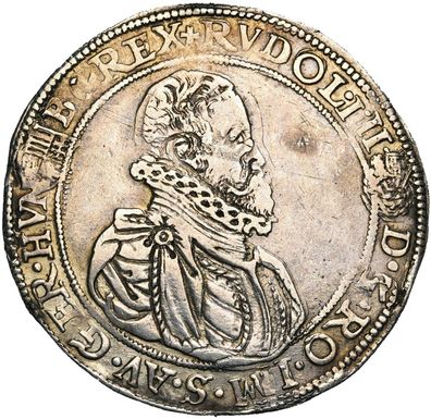 Original Silber Taler 1601 Kremnitz RDR Kaiser Rudolph II. von Habsburg 1576-1612